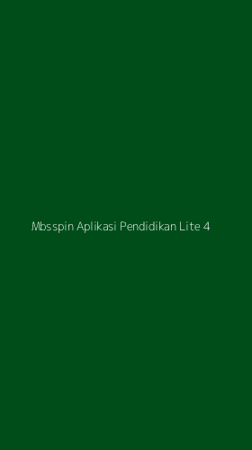 Tampilan Antarmuka Aplikasi Mbsspin Aplikasi Pendidikan Lite - 4
