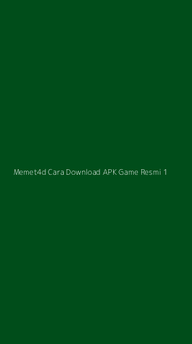 Tampilan Antarmuka Aplikasi Memet4d Cara Download Apk Game Resmi - 1