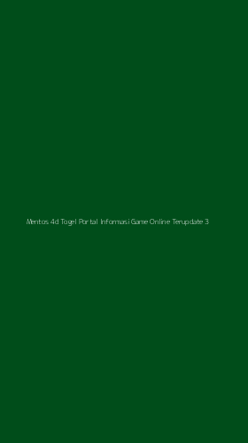 Tampilan Antarmuka Aplikasi Mentos 4d Togel Portal Informasi Game Online Terupdate - 3