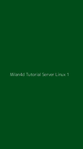 Tampilan Antarmuka Aplikasi Milan4d Tutorial Server Linux - 1