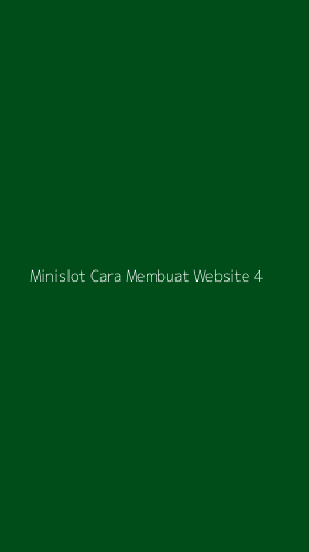 Tampilan Antarmuka Aplikasi Minislot Cara Membuat Website - 4