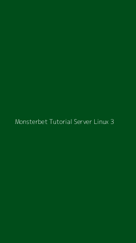 Tampilan Antarmuka Aplikasi Monsterbet Tutorial Server Linux - 3