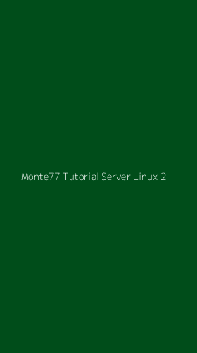 Tampilan Antarmuka Aplikasi Monte77 Tutorial Server Linux - 2