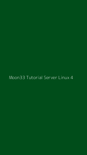 Tampilan Antarmuka Aplikasi Moon33 Tutorial Server Linux - 4