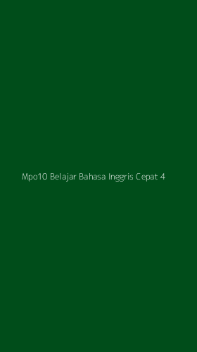 Tampilan Antarmuka Aplikasi Mpo10 Belajar Bahasa Inggris Cepat - 4