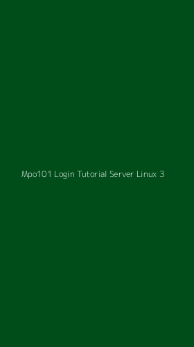 Tampilan Antarmuka Aplikasi Mpo101 Login Tutorial Server Linux - 3
