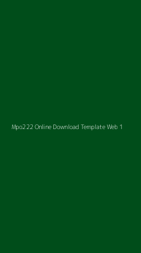 Tampilan Antarmuka Aplikasi Mpo222 Online Download Template Web - 1