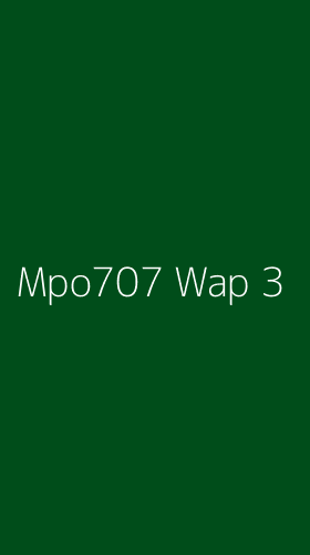 Tampilan Antarmuka Aplikasi Mpo707 Wap - 3