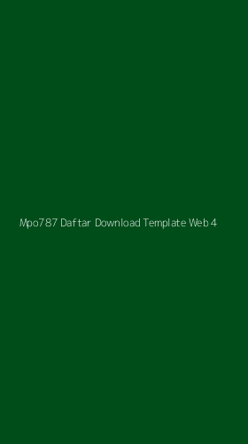 Tampilan Antarmuka Aplikasi Mpo787 Daftar Download Template Web - 4