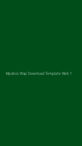 Tampilan Antarmuka Aplikasi Mpobos Wap Download Template Web - 1