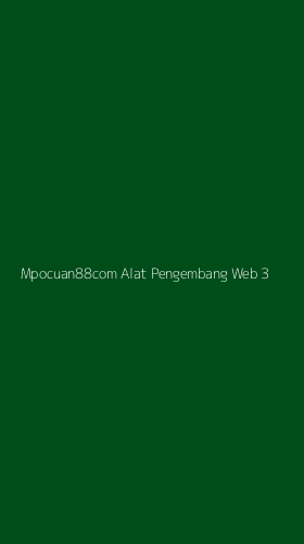 Tampilan Antarmuka Aplikasi Mpocuan88com Alat Pengembang Web - 3