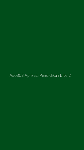 Tampilan Antarmuka Aplikasi Mso303 Aplikasi Pendidikan Lite - 2