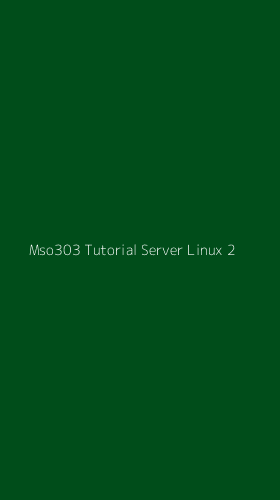 Tampilan Antarmuka Aplikasi Mso303 Tutorial Server Linux - 2
