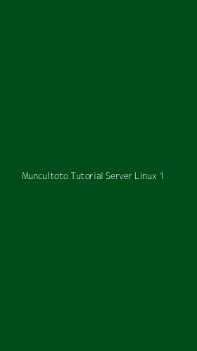 Tampilan Antarmuka Aplikasi Muncultoto Tutorial Server Linux - 1