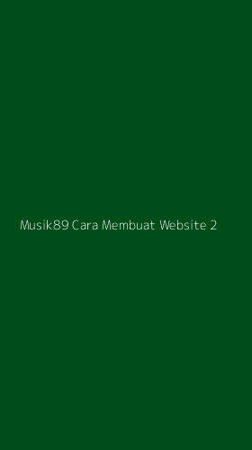 Tampilan Antarmuka Aplikasi Musik89 Cara Membuat Website - 2