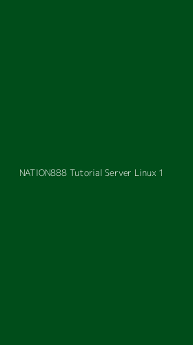 Tampilan Antarmuka Aplikasi Nation888 Tutorial Server Linux - 1