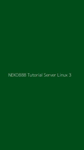 Tampilan Antarmuka Aplikasi Neko888 Tutorial Server Linux - 3
