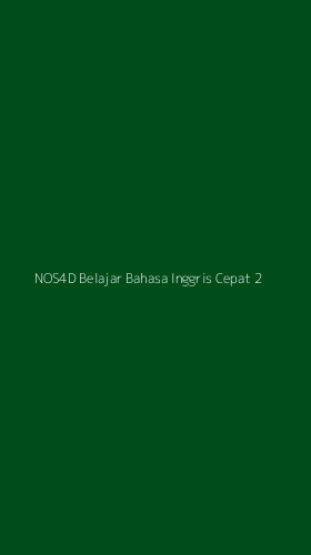 Tampilan Antarmuka Aplikasi Nos4d Belajar Bahasa Inggris Cepat - 2