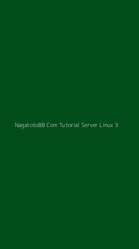 Tampilan Antarmuka Aplikasi Nagatoto88 Com Tutorial Server Linux - 3