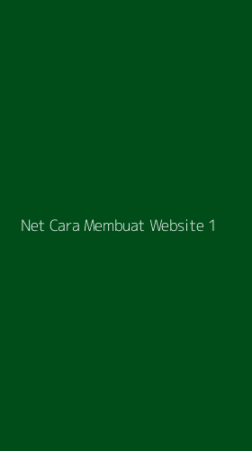 Tampilan Antarmuka Aplikasi Net Cara Membuat Website - 1