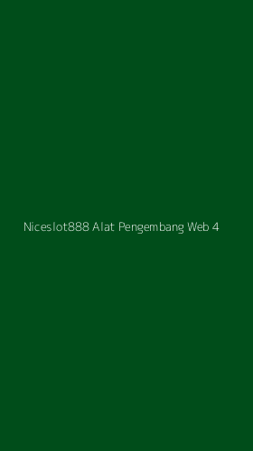 Tampilan Antarmuka Aplikasi Niceslot888 Alat Pengembang Web - 4