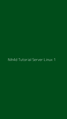 Tampilan Antarmuka Aplikasi Nih4d Tutorial Server Linux - 1