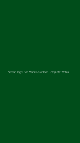 Tampilan Antarmuka Aplikasi Nomor Togel Ban Mobil Download Template Web - 4