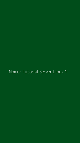 Tampilan Antarmuka Aplikasi Nomor Tutorial Server Linux - 1