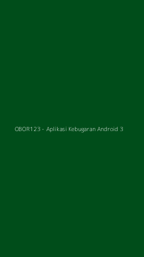 Tampilan Antarmuka Aplikasi OBOR123 - Aplikasi Kebugaran Android - 3