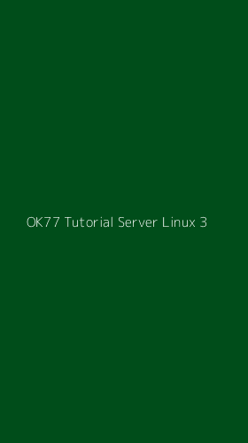 Tampilan Antarmuka Aplikasi Ok77 Tutorial Server Linux - 3