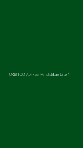 Tampilan Antarmuka Aplikasi Orbitqq Aplikasi Pendidikan Lite - 1