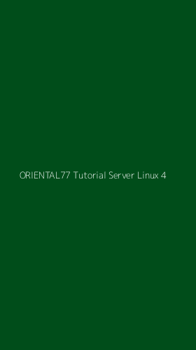 Tampilan Antarmuka Aplikasi Oriental77 Tutorial Server Linux - 4