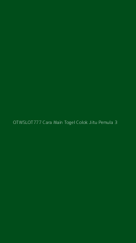 Tampilan Antarmuka Aplikasi Otwslot777 Cara Main Togel Colok Jitu Pemula - 3