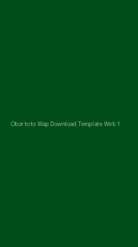 Tampilan Antarmuka Aplikasi Obortoto Wap Download Template Web - 1