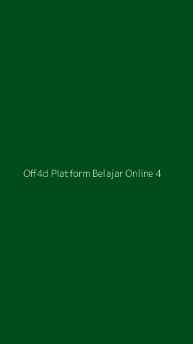 Tampilan Antarmuka Aplikasi Off4d Platform Belajar Online - 4