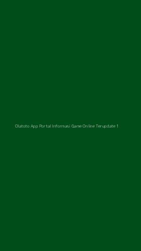 Tampilan Antarmuka Aplikasi Olatoto App Portal Informasi Game Online Terupdate - 1