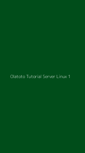 Tampilan Antarmuka Aplikasi Olatoto Tutorial Server Linux - 1