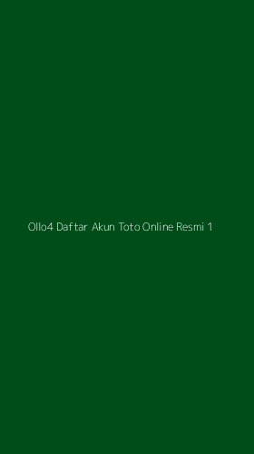 Tampilan Antarmuka Aplikasi Ollo4 Daftar Akun Toto Online Resmi - 1