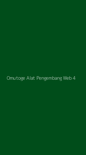 Tampilan Antarmuka Aplikasi Omutoge Alat Pengembang Web - 4
