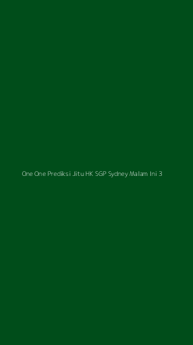Tampilan Antarmuka Aplikasi One One Prediksi Jitu Hk Sgp Sydney Malam Ini - 3