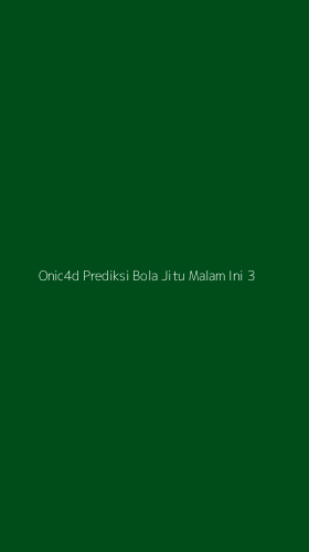 Tampilan Antarmuka Aplikasi Onic4d Prediksi Bola Jitu Malam Ini - 3