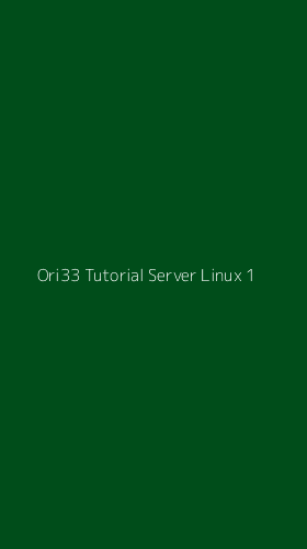 Tampilan Antarmuka Aplikasi Ori33 Tutorial Server Linux - 1