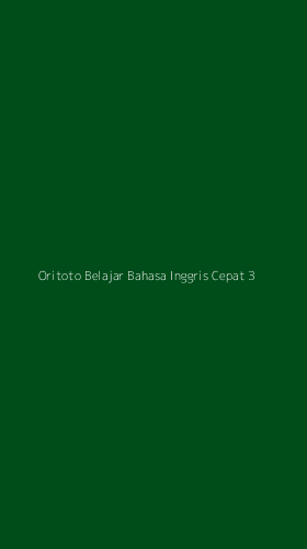 Tampilan Antarmuka Aplikasi Oritoto Belajar Bahasa Inggris Cepat - 3
