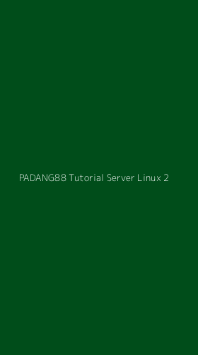 Tampilan Antarmuka Aplikasi Padang88 Tutorial Server Linux - 2