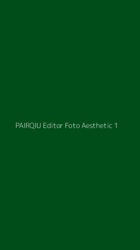 Tampilan Antarmuka Aplikasi Pairqiu Editor Foto Aesthetic - 1