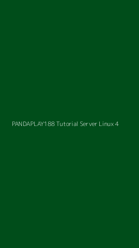 Tampilan Antarmuka Aplikasi Pandaplay188 Tutorial Server Linux - 4