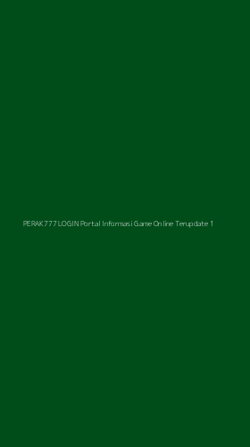 Tampilan Antarmuka Aplikasi Perak777 Login Portal Informasi Game Online Terupdate - 1