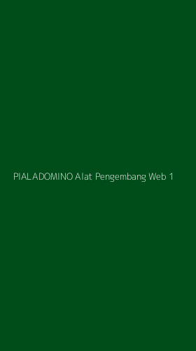 Tampilan Antarmuka Aplikasi Pialadomino Alat Pengembang Web - 1