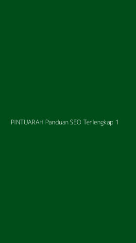 Tampilan Antarmuka Aplikasi Pintuarah Panduan Seo Terlengkap - 1