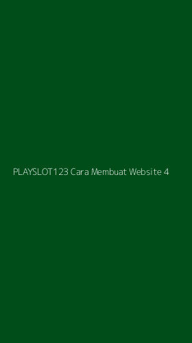 Tampilan Antarmuka Aplikasi Playslot123 Cara Membuat Website - 4